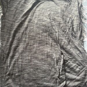 Gray Striped Lulu Top